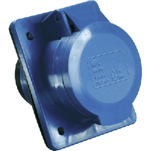 Розетка панельная IEK 413 2Р+Е 16А 220В IP44 IEK скрытая