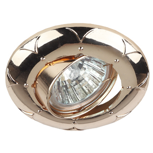 Светильник точечный ЭРА свет-к KL69A  GD  литой пов. MR16,12V/220V, 50W золото (100/2100)