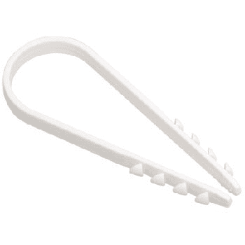 Дюбель-хомут 5/10, белый