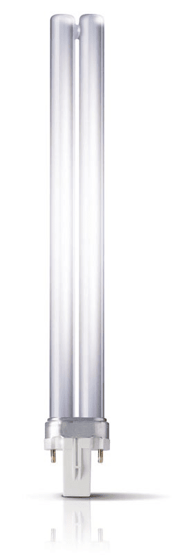 Компактная люминесцентная лампа PHILIPS PL-S 11Вт 2P G23 3000K для настольного света