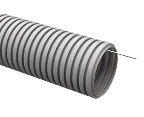 ELASTA Труба гофр. тяжелая ПВХ d=32мм с зондом (25м) IEK (кратно 25)