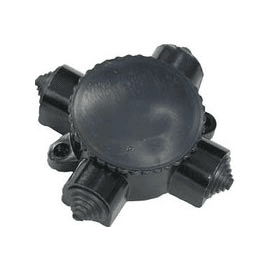 Коробка ОП 4-х рожковая карболитовая У-409 с/ф  (кэм2-660-4) IP65 190404