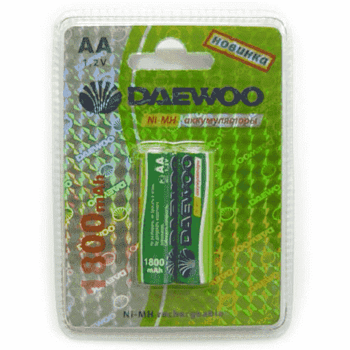 Аккумулятор DAEWOO R6 /(1800mAh) NI-MH BL-2 (кратно 2)