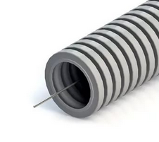 Труба ПВХ гофрированная с протяжкой 32мм (кратно 25)