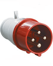 Вилка кабельная TDM 014 3Р+РЕ 16А 380В IP44