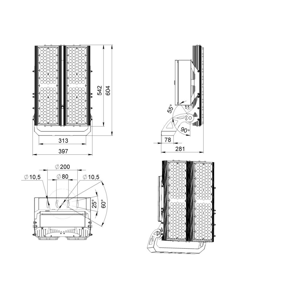 Плазма 400 L V Box CRI70 4000К 55°