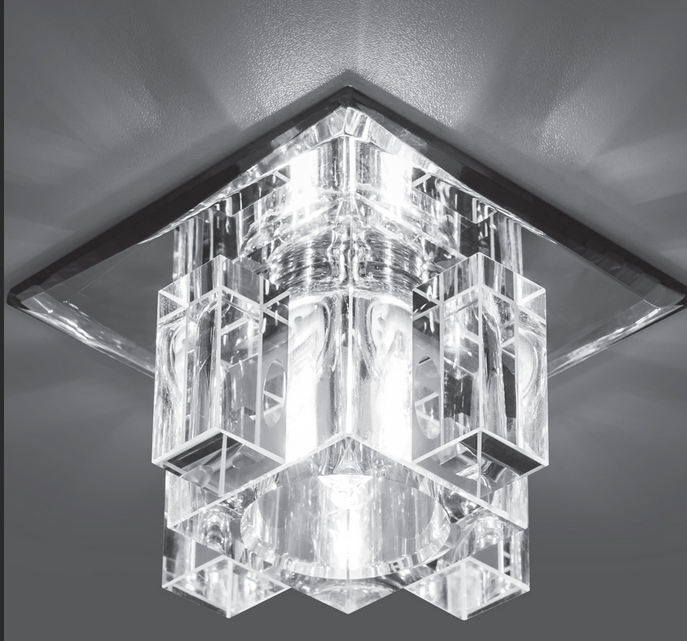 Светильник точечный Gauss Crystal CR027, с цоколем G9