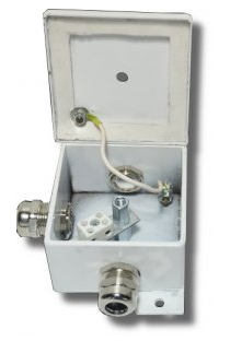 Коробка монтажная огнестойкая КМ-О (2к)-IP66 три ввода Гефест