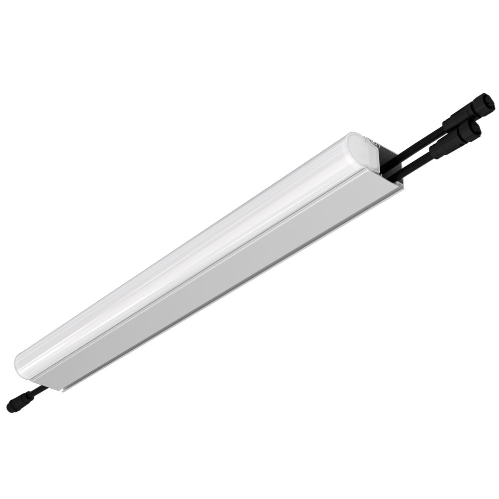 Модерн v2.0 9 500мм (18Вт/м) 24В DC 4 пикс. RGBW DMX CRI80 4000К Опал (Профиль, транзитное штепсельное соединение)