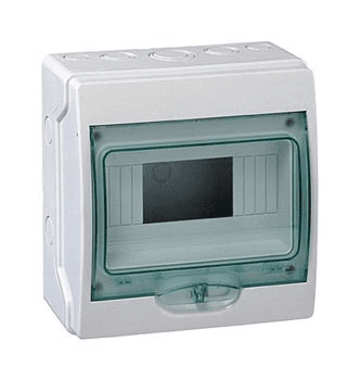 Бокс  щита пылевлагозащищенный Kaedra Schneider Electric Plast_ENCL 13978 8 модулей навесной IP65