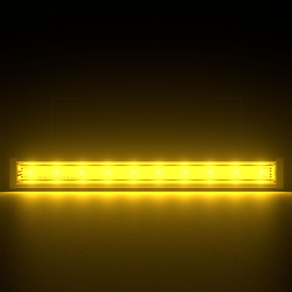 Барокко 10 500мм Янтарный Закаленное стекло