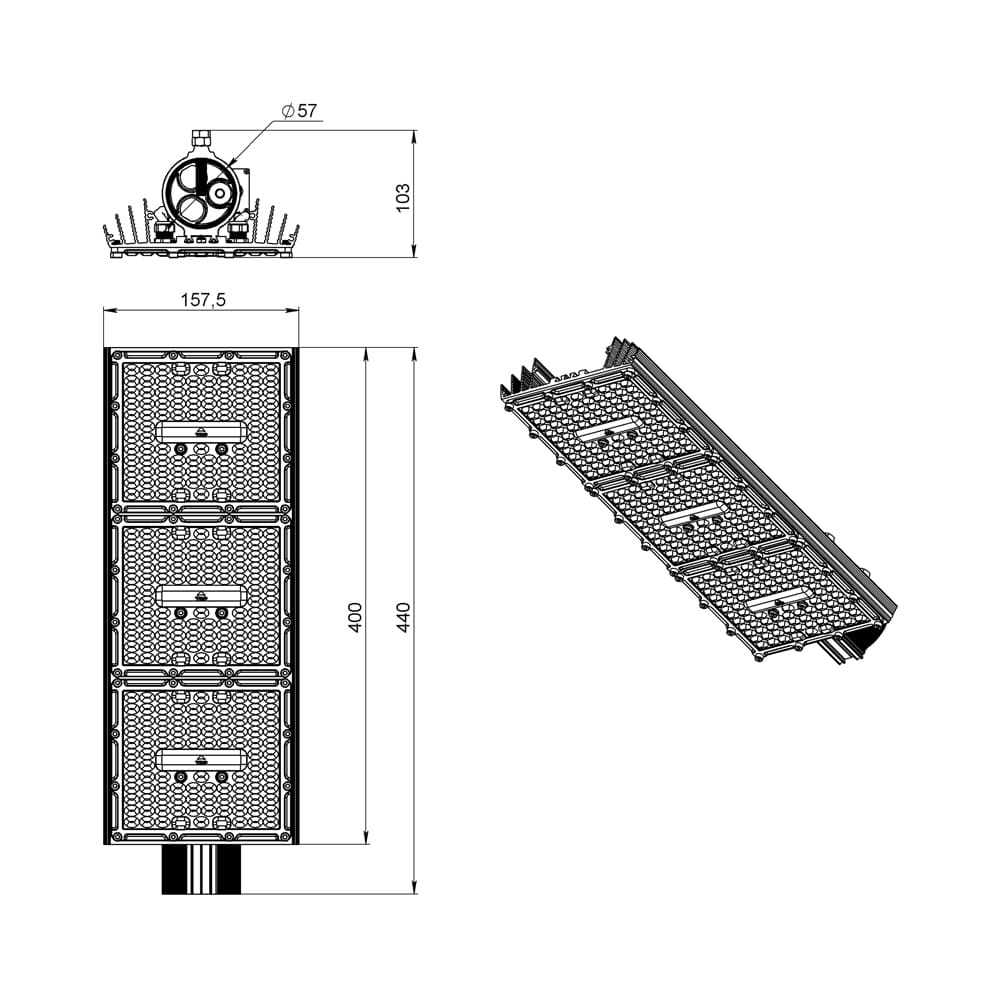 Магистраль v2.0 МЛ ЭС 150 CRI70 4000К 155х70°