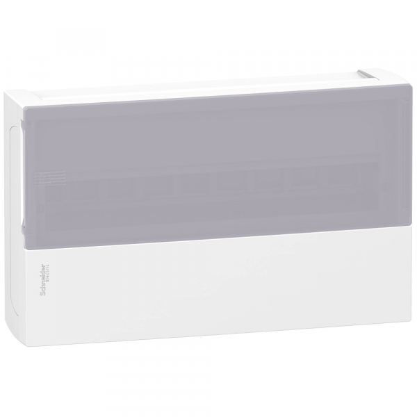 Бокс RESI9 MP (MINI PRAGMA)  Schneider Electric Plast_ENCL MIP12118S 1ряд/18модулей навесной прозрачная дверь