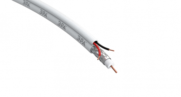 ККСВ-2x0,5 (KK-0.5-PVC) кабель, бухта 200 метров, белый ЭРА