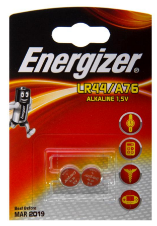 Элемент питания Energizer LR44/A76 FSB2 (кратно 2)