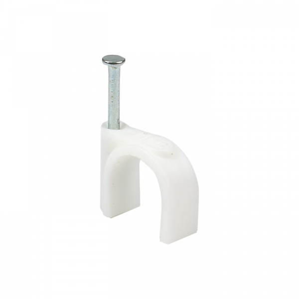 Скоба крепежная для кабеля круглая 14мм (1уп.-50 шт) EKF