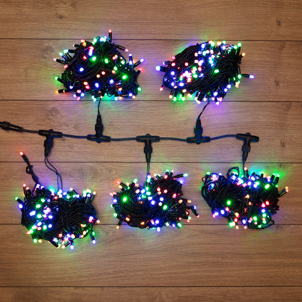 Гирлянда  Нить LED ClipLight   уличная IP54  5 нитей по 20 метров, мультиколор, 24V, NEON-NIGHT 323-509 323-509