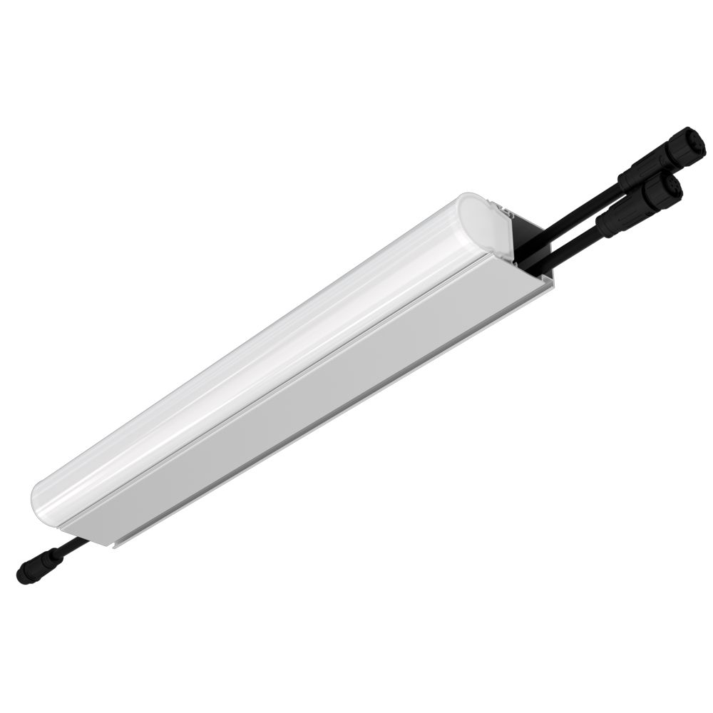 Модерн v2.0 7 380мм (18Вт/м) 24В DC 3 пикс. RGBW DMX CRI80 4000К Опал (Профиль, транзитное штепсельное соединение)