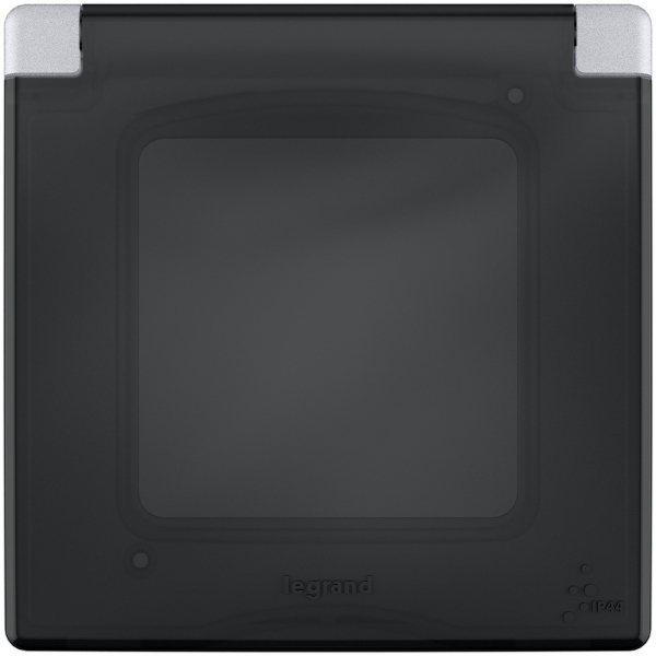 Legrand INSPIRIA Алюминий Рамка с защитной крышкой скрытая установка IP44 673922