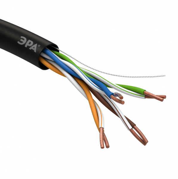U/UTP 4x2x24AWG Cat5e CU PE OUTDOOR 305м SIMPLE Кабель витая пара ЭРА