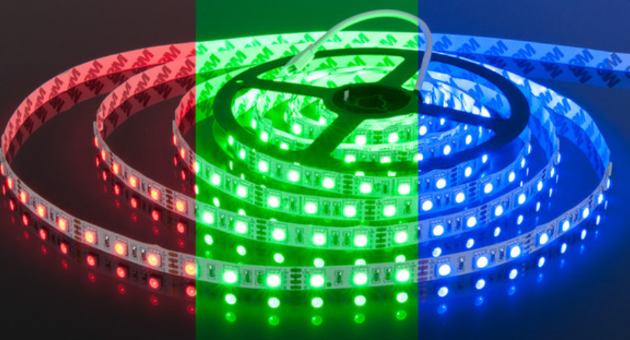 Лента светодиодная Elektrostandard  IP20 12V 14.4Вт/м  мультиколор 5050 12V 60Led 14,4W IP20 RGB (кратно 5)