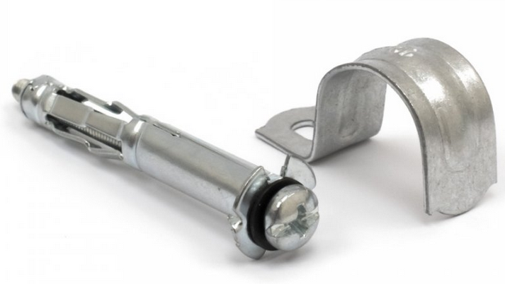 Комплекты для крепления ОКЛ с использованием дюбеля Молли М4х32 и скобы СМО 19-20 (100 шт) Промрукав