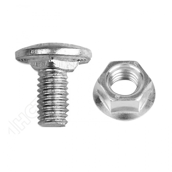 Комплект соединительный 6х10 ( винт с подголовником+гайка с фланцем М6) EKF wgm6x10