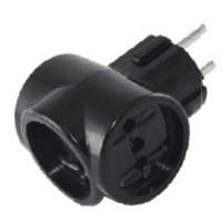 TDM Тройник  Карболит  3х2П 16А макс. евро 250B SQ1806-0101