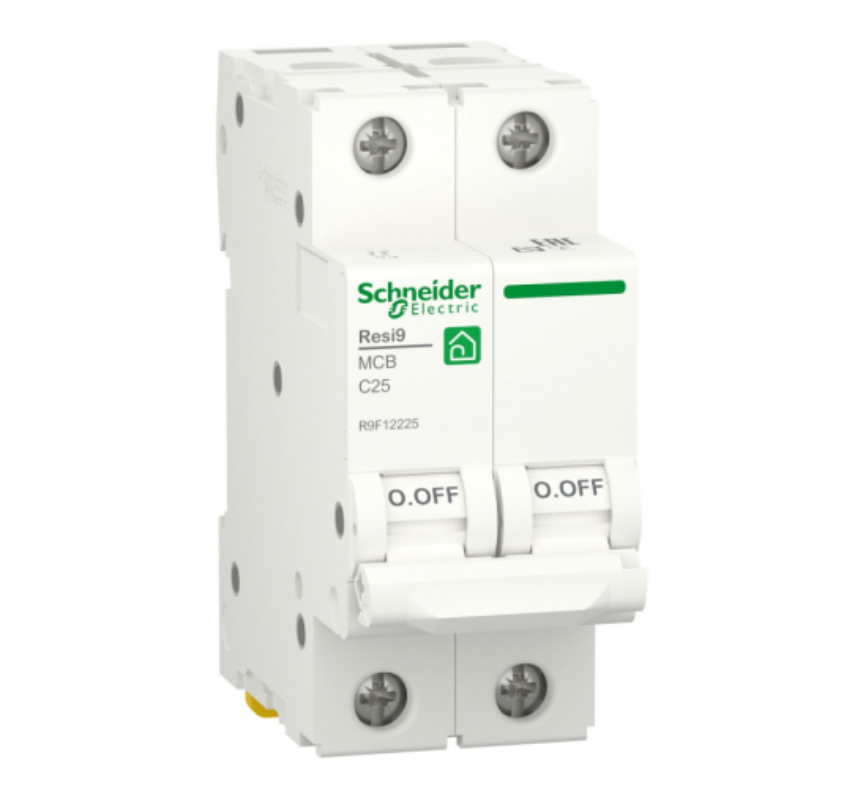 Автоматический выключатель Schneider Electric 2P 25А характеристика С 6000A (АВ) RESI9 R9F12225