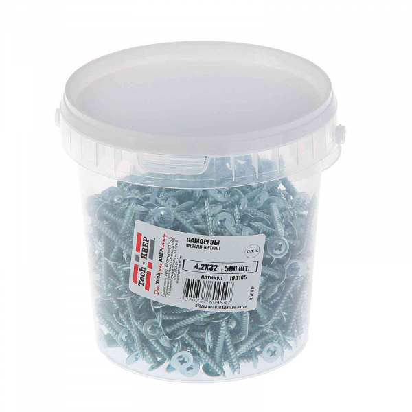 Саморез ШСММ 4,2х32 (500 шт) - ведро Tech-Krep