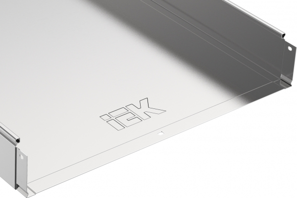 Лоток ЛН(1.2) 500Х100Х3000 неперфорированный IEK CLN10-100-500-3 (кратно 3)