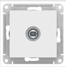 AtlasDesign  Белый  Коннектор TV антенна, механизм ATN000193