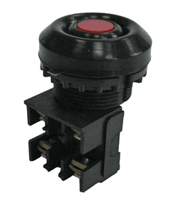 Кнопка КЕ-081 У2 исполнение 2, красный, 1з+1р, цилиндр, IP54, 10А, 660В
