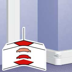 Legrand  DLP  Белый  Угол внутренний для кабельных каналов 65мм 3секц. 010658