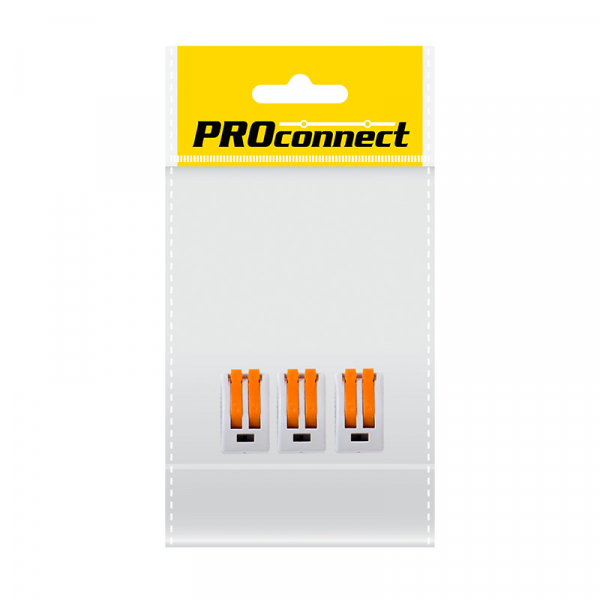 PROCONNECT Клемма соед. многоразовая, 2-проводная серая (0,08-4 мм2) (3шт.) (пакет) 07-5252-4-9 07-5252-4-9