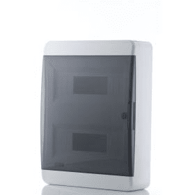 Бокс навесной ЩРН-П 24 IP40 прозрачная черная дверца OptiBox P-BNK-2-24-IP40 КЭАЗ ЩРНП