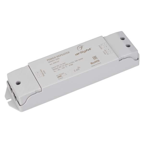 Arlight Усилитель SMART-DIM (12-24V, 1x15A) (ARL, IP20 Пластик, 5 лет)