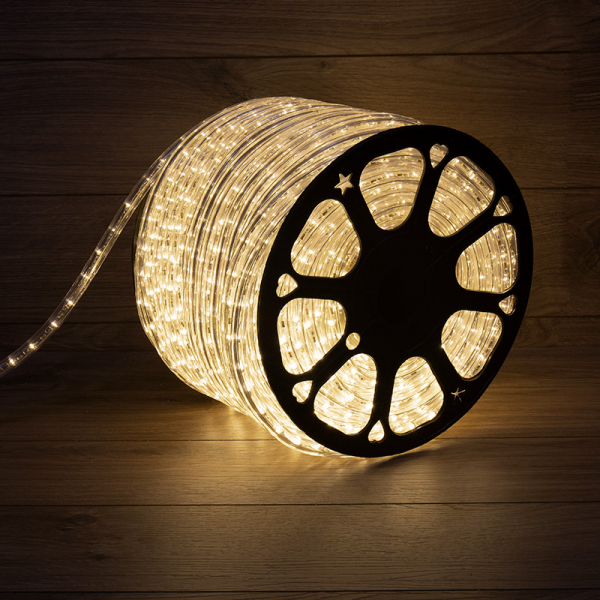Дюралайт LED , постоянное свечение (2W) - тепло-белый ЭКОНОМ, бухта 100м NEON-NIGHT 121-126-4 (кратно 100)