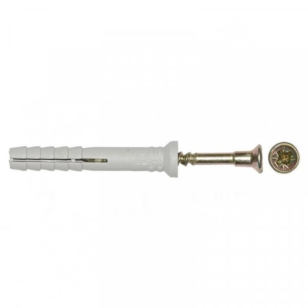 Дюбель-гвоздь потайной бортик, полипропилен 8х100, короб (100 шт./уп.) KR-01-3621-0012 KRANZ