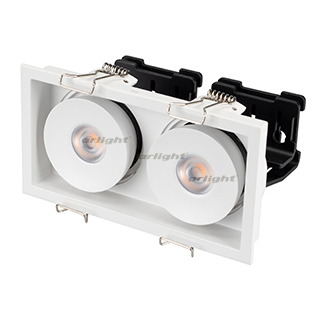 Arlight CL-SIMPLE-S148x80-2x9W Warm3000 (WH, 45 deg)