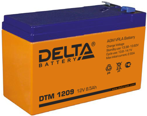 Аккумулятор Delta DTM 1209 9Ач 12B (кратно 1)