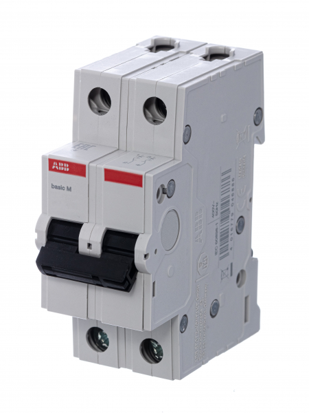 Автоматический выключатель ABB 2P 20А характеристика C 4,5кА BMS412C20