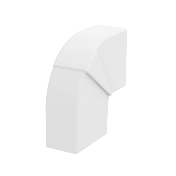 Угол плоский кабель-канала WDK 12x22 мм, ПВХ белый /WDK HF12022RW/