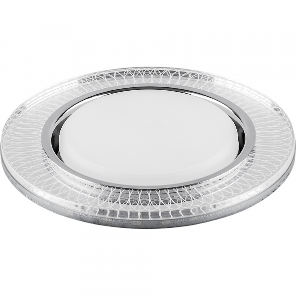 FERON CD4038 20LED*2835SMD 4000K, 15W GX53, без лампы, прозрачный, хром