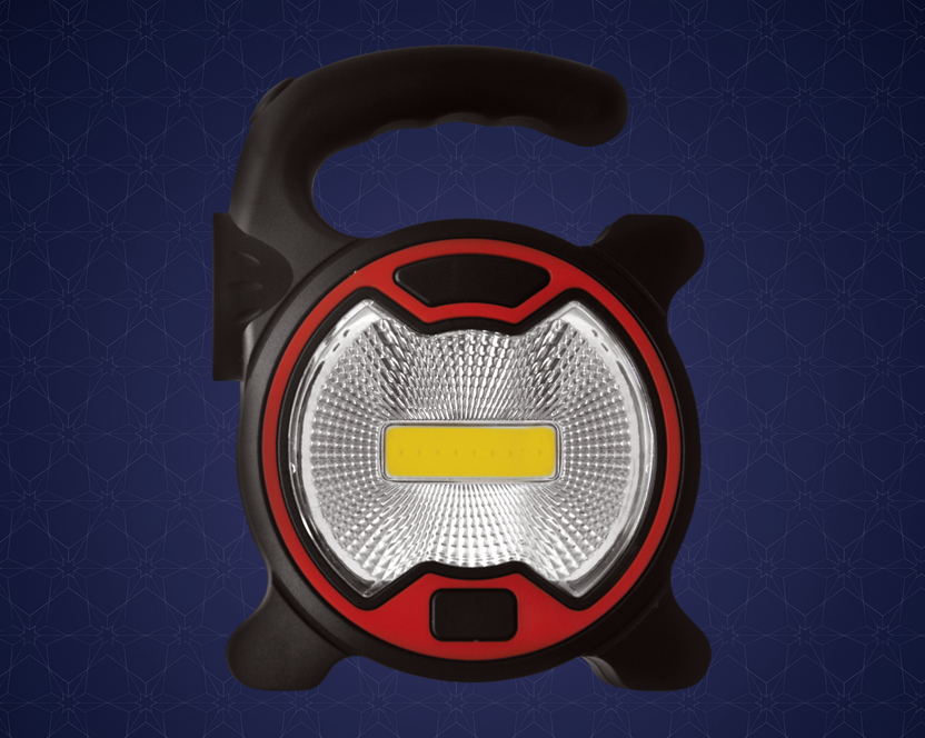 Фонарь автономный прожекторный светодиодный 5W COB+1W LED, бат.3xAA, 300Лм+80Лм, IP23, Ritter