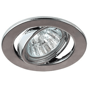 Светильник точечный ЭРА ST2A CH штампованный поворотный MR16,12V, 50W хром