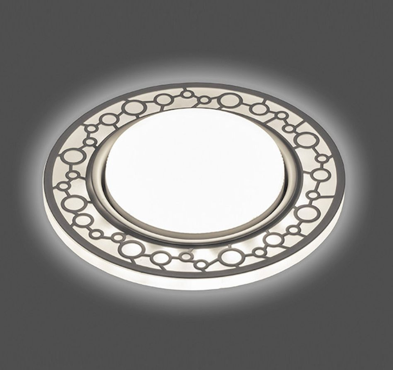 Светильник точечный Feron CD9902 20LED*2835 SMD 4000K, 15W GX53, без лампы, белый