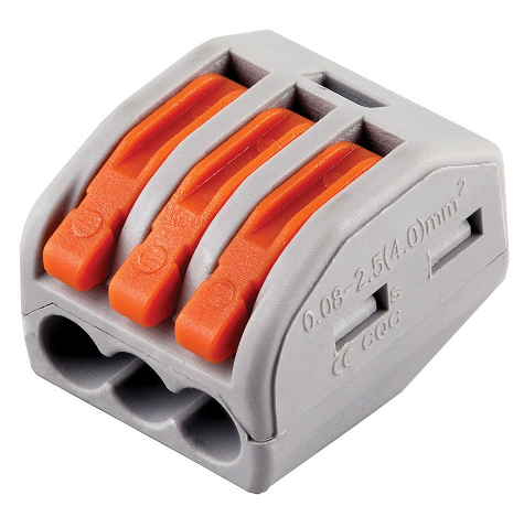 Клемма 3-проводная рычаг 32397 STEKKER LD222-413 (кратно 50)