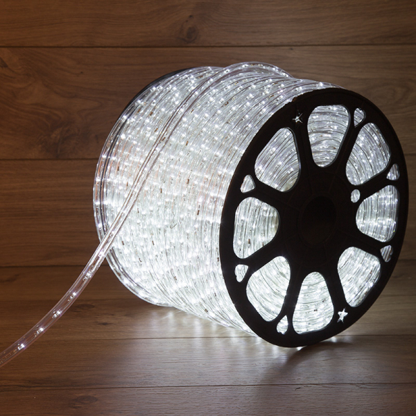 Дюралайт LED, свечение с динамикой (3W) - белый, бухта 100м NEON-NIGHT 121-325 (кратно 100)
