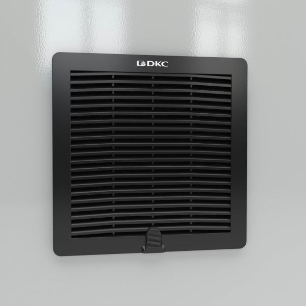 Вентиляционная решетка с фильтром RF 205x205 мм, IP54, RAL9005